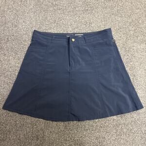 LL Bean Runabout Skort Moisture Wicking Women's 10 Navy Blue Hiking Active